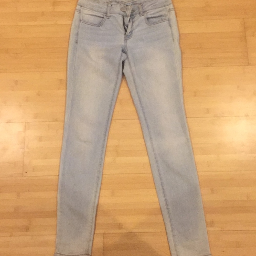 Light blue skinny jeans